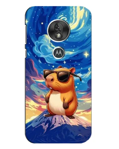 Чехол для Motorola MOTO G7 Play с картинкой «Капибара Ван Гога»