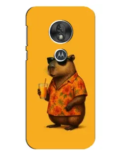 Чехол для Motorola MOTO G7 Play с картинкой «Капибара на отдыхе»