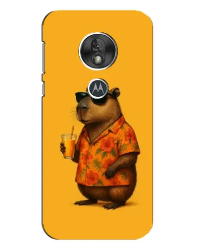 Чехол для Motorola MOTO G7 Play с картинкой «Капибара на отдыхе»