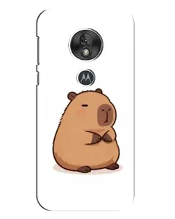 Чехол для Motorola MOTO G7 Play с картинкой «Толстенькая капибара»
