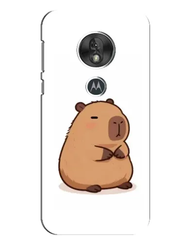 Чехол для Motorola MOTO G7 Play с картинкой «Толстенькая капибара»