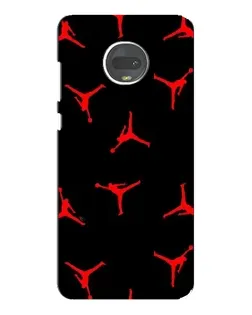 Чехол для Motorola MOTO G7 Plus с картинкой «Jordan Red Pattern»