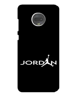 Чехол для Motorola MOTO G7 Plus с картинкой «Jordan White Logo»