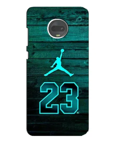Чехол для Motorola MOTO G7 Plus с картинкой «Jordan Cyan 23»