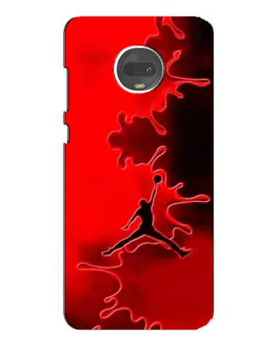 Чехол для Motorola MOTO G7 Plus с картинкой «Jordan Red Smoke»