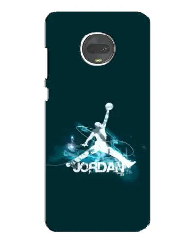 Чехол для Motorola MOTO G7 Plus с картинкой «Jordan Blue Fire»