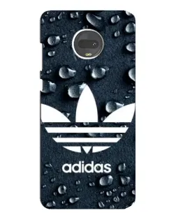 Чехол для Motorola MOTO G7 Plus с картинкой «Adidas Trefoil Blue»
