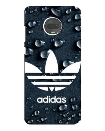 Чехол для Motorola MOTO G7 Plus с картинкой «Adidas Trefoil Blue»