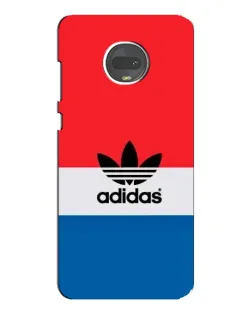 Чехол для Motorola MOTO G7 Plus с картинкой «Ретро блоки Adidas»