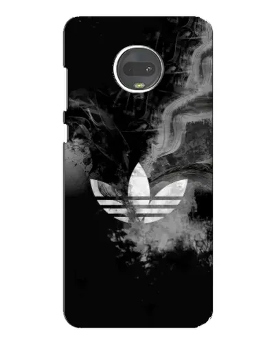 Чехол для Motorola MOTO G7 Plus с картинкой «Абстрактный дым Adidas»