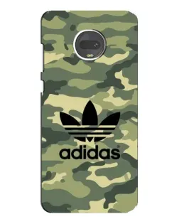 Чехол для Motorola MOTO G7 Plus с картинкой «Милитари стиль Adidas»
