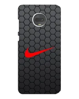 Чехол для Motorola MOTO G7 Plus с картинкой «Nike — карбоновая сетка»