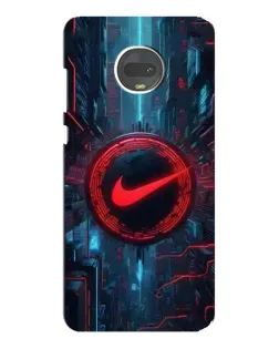 Чехол для Motorola MOTO G7 Plus с картинкой «Техногенный стиль Nike»