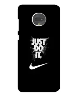 Чехол для Motorola MOTO G7 Plus с картинкой «Текстовый принт Nike»