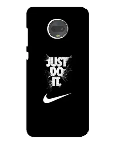 Чехол для Motorola MOTO G7 Plus с картинкой «Текстовый принт Nike»