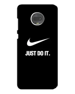 Чехол для Motorola MOTO G7 Plus с картинкой «Классический принт Nike»