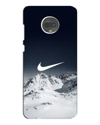 Чехол для Motorola MOTO G7 Plus с картинкой «Nike — зимние горы»