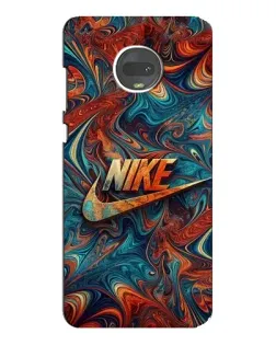 Чехол для Motorola MOTO G7 Plus с картинкой «Nike в абстракции»