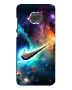 Чехол для Motorola MOTO G7 Plus с картинкой «Космический Nike Swoosh»