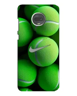 Чехол для Motorola MOTO G7 Plus с картинкой «Теннисные мячи Найк»