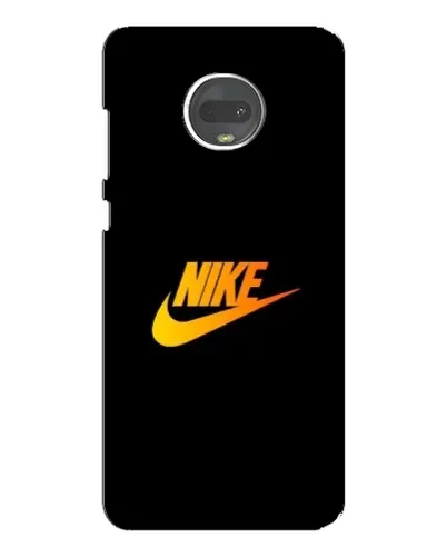 Чехол для Motorola MOTO G7 Plus с картинкой «Золотой логотип Nike»