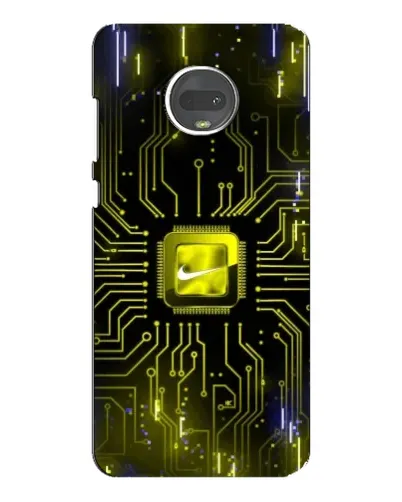 Чехол для Motorola MOTO G7 Plus с картинкой «Nike — золотая искра»