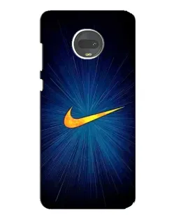 Чехол для Motorola MOTO G7 Plus с картинкой «Синий пульс Nike»