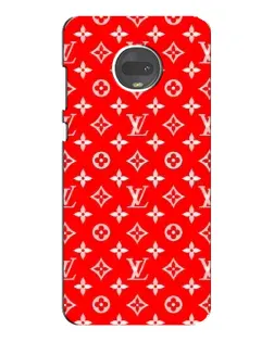 Чехол для Motorola MOTO G7 Plus с картинкой «Яркий паттерн LV»