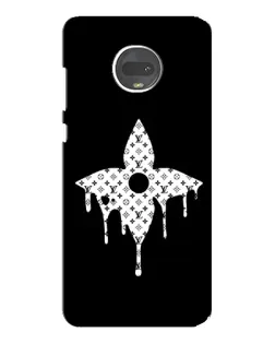 Чехол для Motorola MOTO G7 Plus с картинкой «Цветочная монограмма»