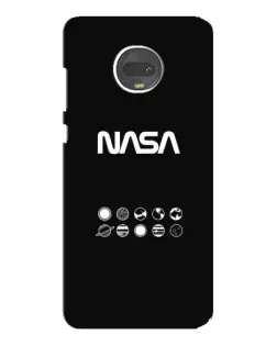 Чехол для Motorola MOTO G7 Plus с картинкой «NASA — технический принт»