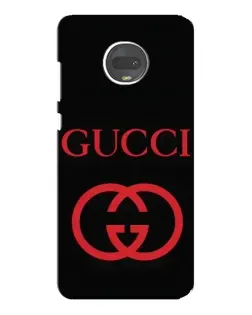 Чехол для Motorola MOTO G7 Plus с картинкой «Gucci — красный логотип»