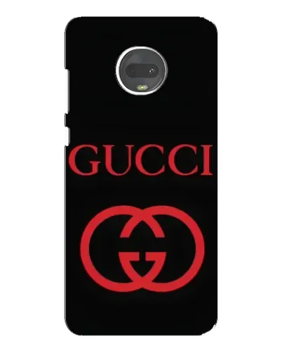 Чехол для Motorola MOTO G7 Plus с картинкой «Gucci — красный логотип»