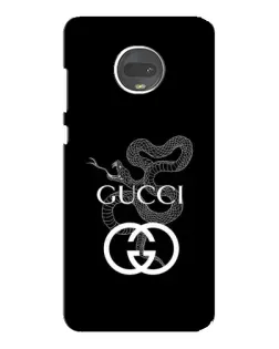 Чехол для Motorola MOTO G7 Plus с картинкой «Gucci — серебряная змея»