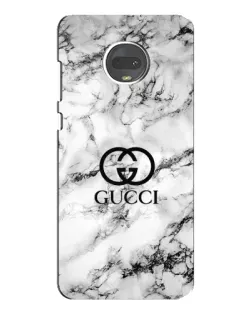 Чехол для Motorola MOTO G7 Plus с картинкой «Gucci — мраморный шик»