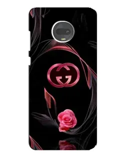 Чехол для Motorola MOTO G7 Plus с картинкой «Gucci — неоновая роза»