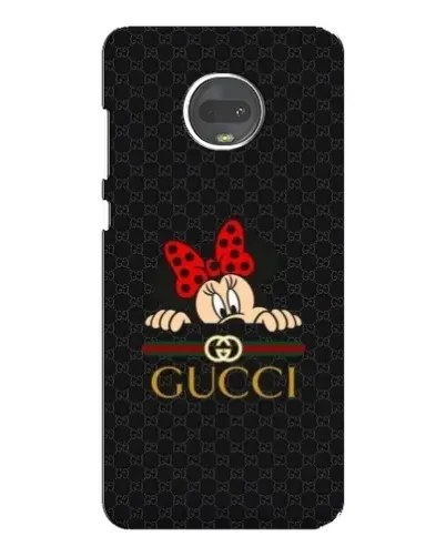 Чехол для Motorola MOTO G7 Plus с картинкой «Минни Маус Gucci — черный»