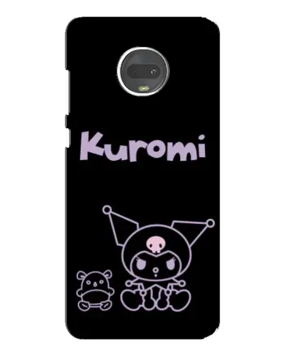 Чехол для Motorola MOTO G7 Plus с картинкой «Kuromi — черный минимализм» Чехол для Motorola MOTO G7 Plus с картинкой «Kuromi — черный минимализм»