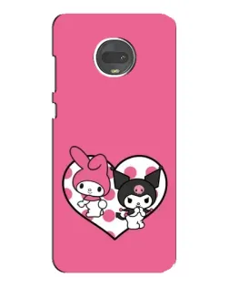 Чехол для Motorola MOTO G7 Plus с картинкой «Kuromi и My Melody» Чехол для Motorola MOTO G7 Plus с картинкой «Kuromi и My Melody»
