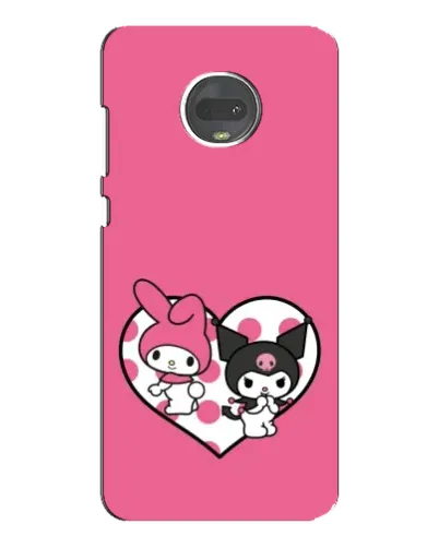 Чехол для Motorola MOTO G7 Plus с картинкой «Kuromi и My Melody» Чехол для Motorola MOTO G7 Plus с картинкой «Kuromi и My Melody»
