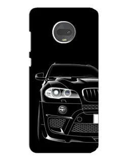 Чехол для Motorola MOTO G7 Plus с картинкой «Темный силуэт BMW»