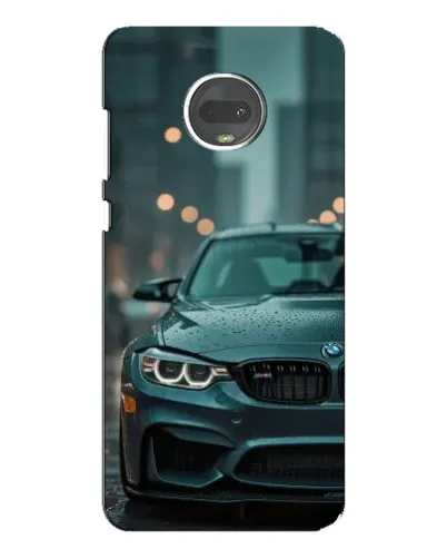 Чехол для Motorola MOTO G7 Plus с картинкой «BMW в огнях города» Чехол для Motorola MOTO G7 Plus с картинкой «BMW в огнях города»