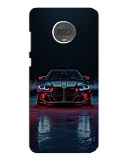 Чехол для Motorola MOTO G7 Plus с картинкой «BMW на мокрой дороге»