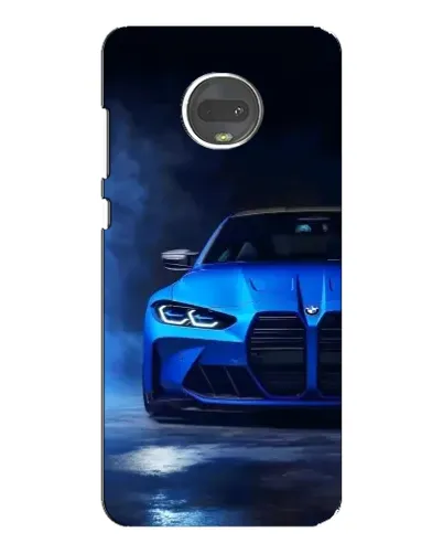 Чехол для Motorola MOTO G7 Plus с картинкой «Голубая BMW M4» Чехол для Motorola MOTO G7 Plus с картинкой «Голубая BMW M4»