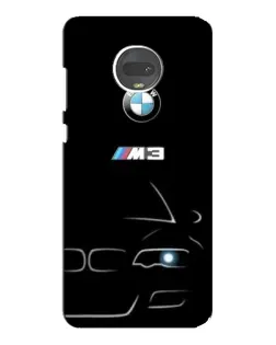 Чехол для Motorola MOTO G7 Plus с картинкой «Минималистичный принт BMW M3»