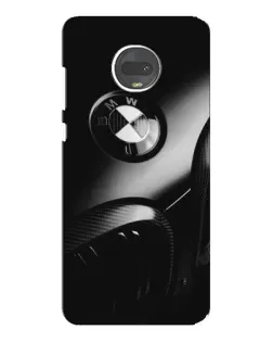 Чехол для Motorola MOTO G7 Plus с картинкой «Эмблема BMW — макро»