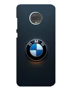 Чехол для Motorola MOTO G7 Plus с картинкой «Логотип BMW — минимализм»