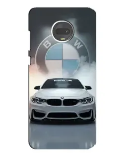 Чехол для Motorola MOTO G7 Plus с картинкой «BMW в белом дыму»
