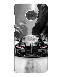 Чехол для Motorola MOTO G7 Plus с картинкой «BMW — акварельный дрифт»