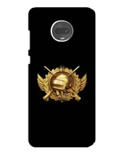 Чехол для Motorola MOTO G7 Plus с картинкой «PUBG — оранжевый градиент»