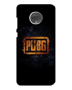 Чехол для Motorola MOTO G7 Plus с картинкой «PUBG — золотой логотип»